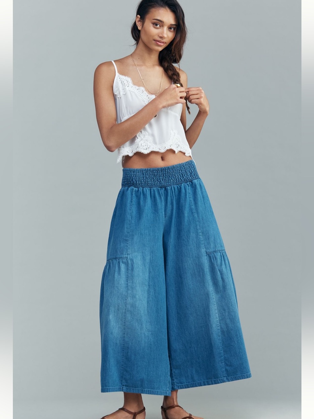 Anthropologie Pilcro Reese Wide-Leg Pull-On Jeans ~ Size / NWT - Picture 4 of 7